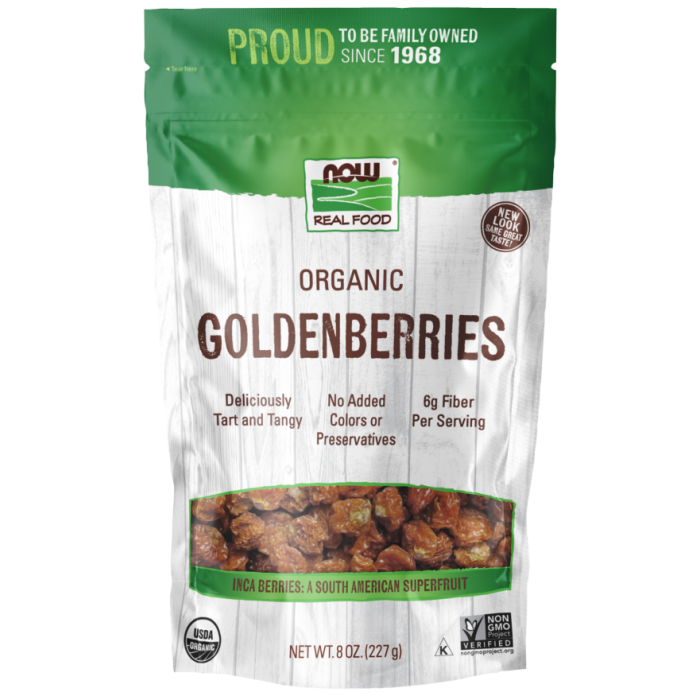 NOW Foods GoldenBerries, Organic - 8 oz.