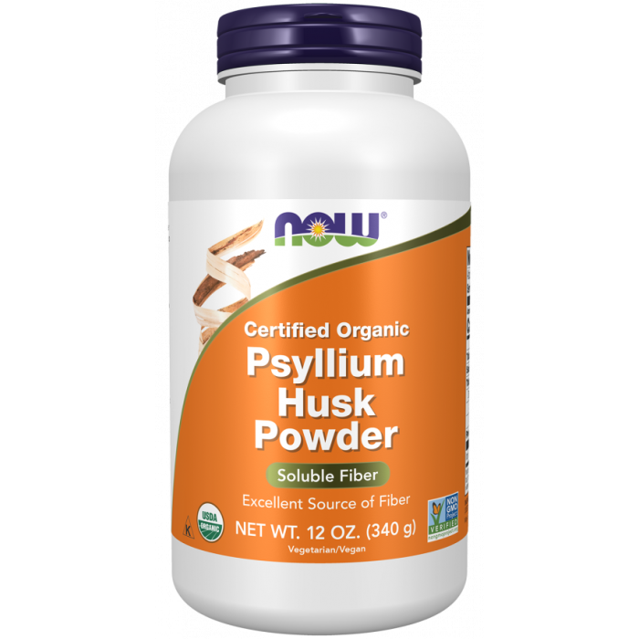 NOW Foods Psyllium Husk Powder, Organic - 12 oz.