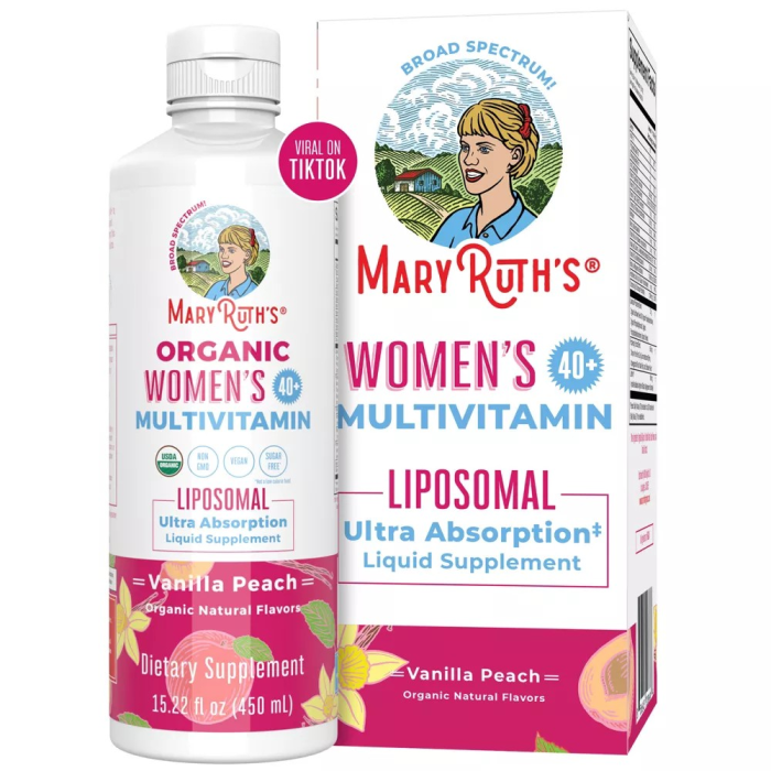 MaryRuth's Organic Women's 40+ Multivitamin Liposomal - Front view