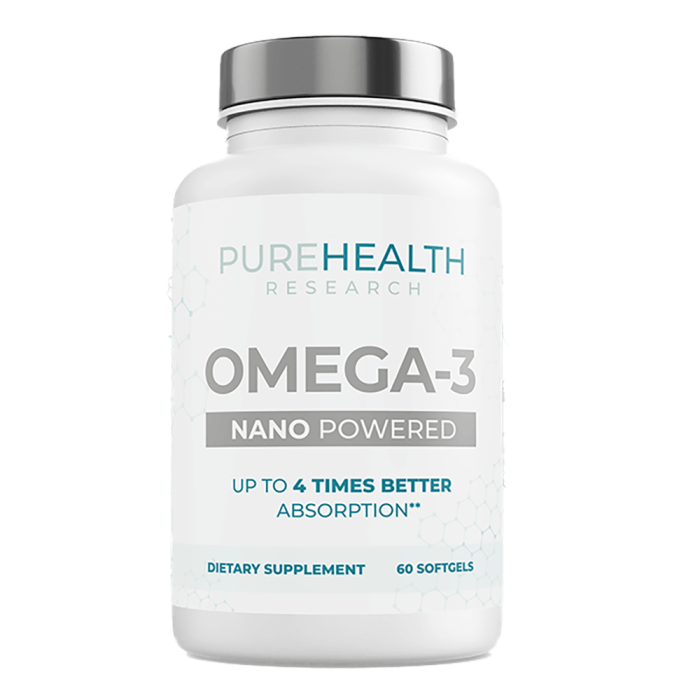 Pure Health Research Nano Powered Omega 3 - Front view