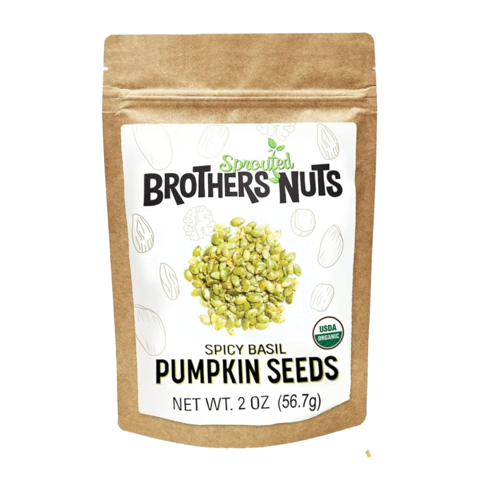 Brothers Nuts Spicy Basil Pumpkin Seed - Front view