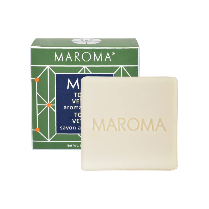 Maroma Tonka Vetiver Face & Body Soap - Front view