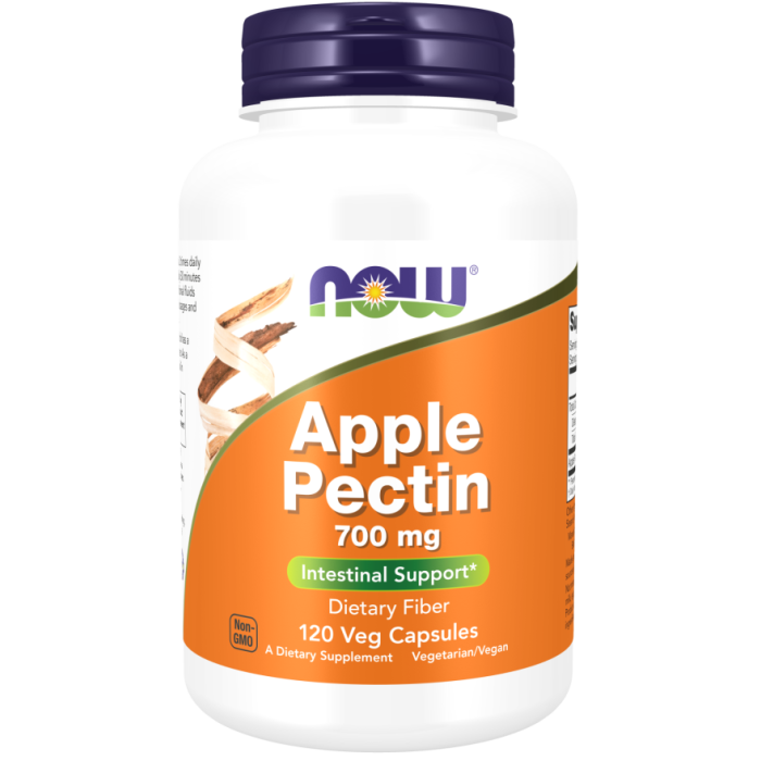 NOW Foods Apple Pectin 700 mg - 120 Veg Capsules