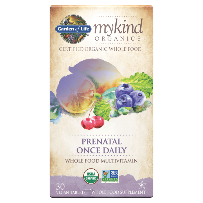 Garden of Life Organics Prenatal Once Daily Multi, 30 Tablets