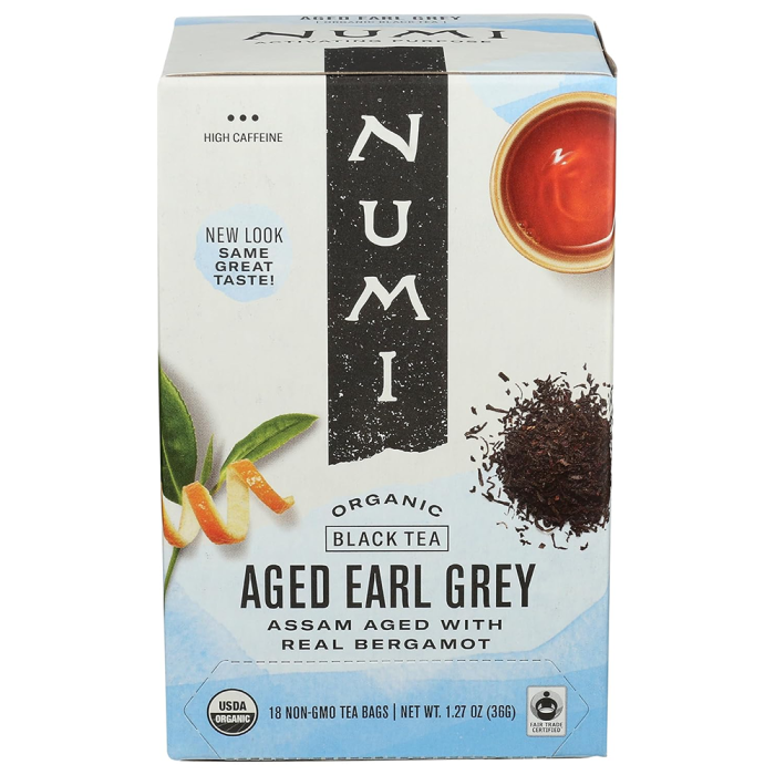 Numi Organic Black Tea Aged Earl Grey - Front view