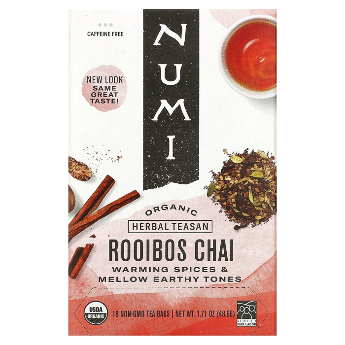 Numi Organic Herbal Rooibos Chai - Front view