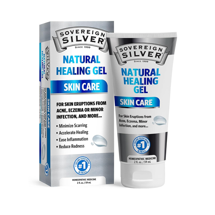 Sovereign Silver Natural Healing Gel Skin Care - Front view