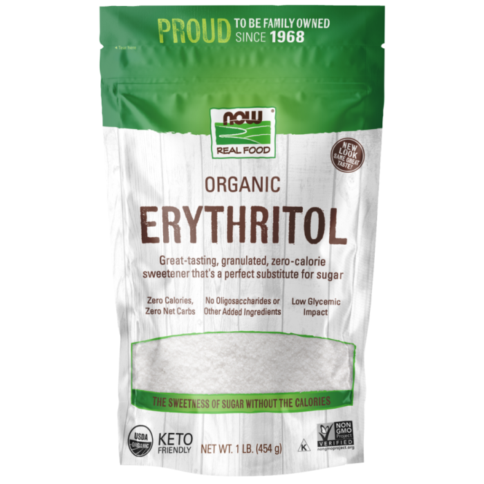 NOW Foods Erythritol, Organic - 1 lb.