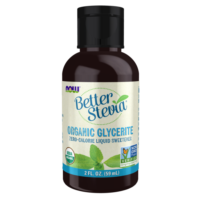 NOW Foods BetterStevia® Liquid, Organic Glycerite - 2 fl. oz.