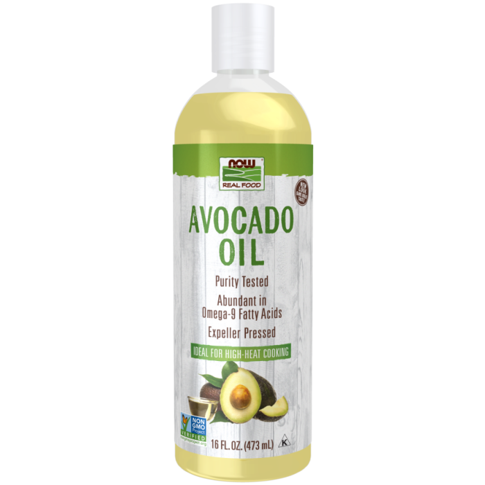 NOW Foods Avocado Cooking Oil in Plastic Bottle - 16 fl. oz.