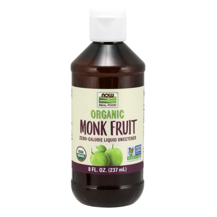 NOW Foods Monk Fruit Liquid, Organic - 8 fl. oz.