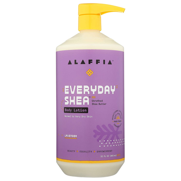 Alaffia Lavender Shea Butter & Lemongrass Body Lotion, 32 fl. oz.