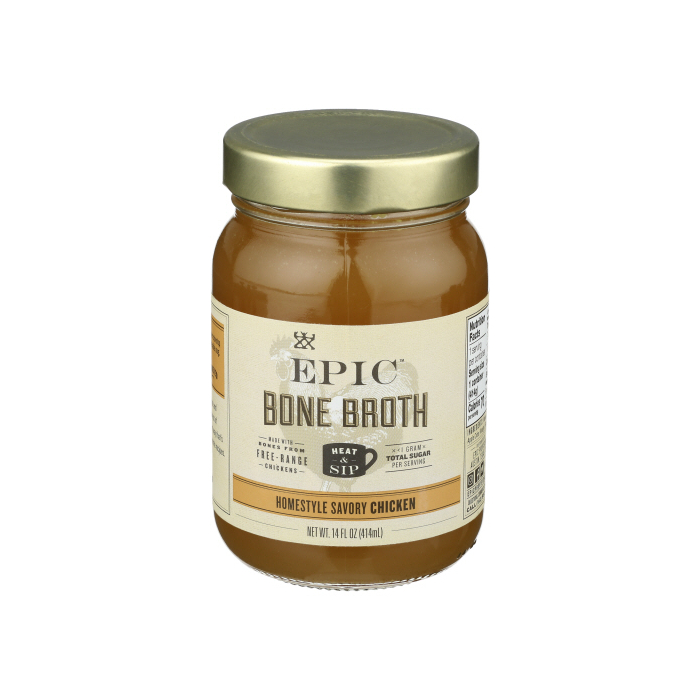 EPIC Bone Broth Homestyle Savory Chicken 14 fl. oz.