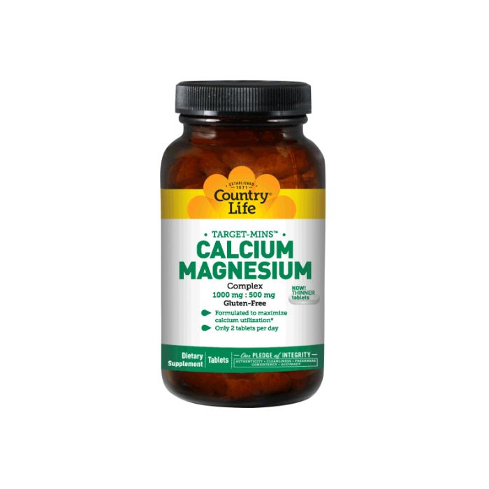 Country Life Calcium Magnesium Complex, 180 Tablets 