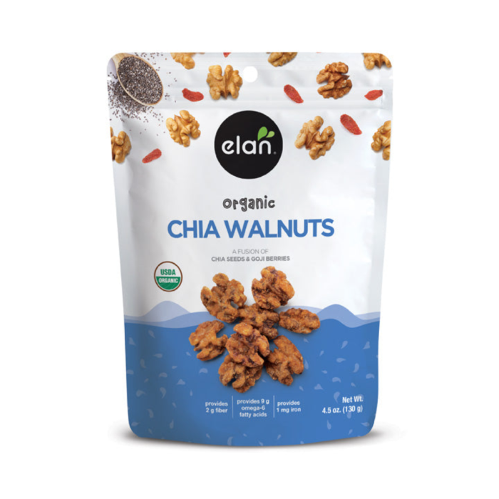 Elan Organic Chia Walnuts - Front view