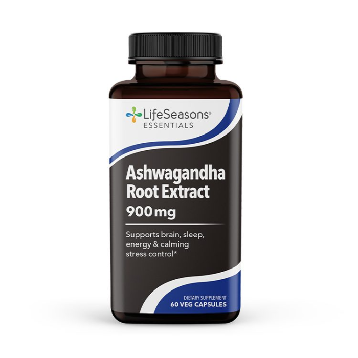 LifeSeasons Ashwagandha Root Extract 900mg - Front view