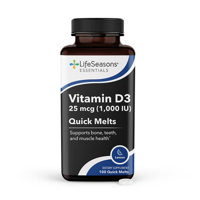 LifeSeasons Vitamin D3 Quick Melts - Front view