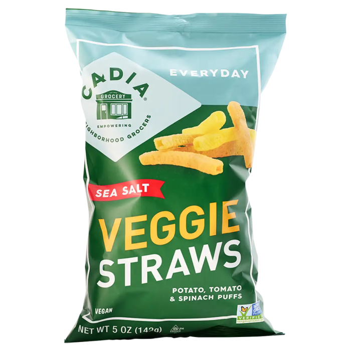 Cadia Everyday Veggie Straws Sea Salt - Front view