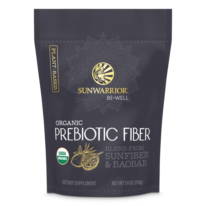 Sunwarrior Be Well Organic Prebiotic Fiber Powder - Front view