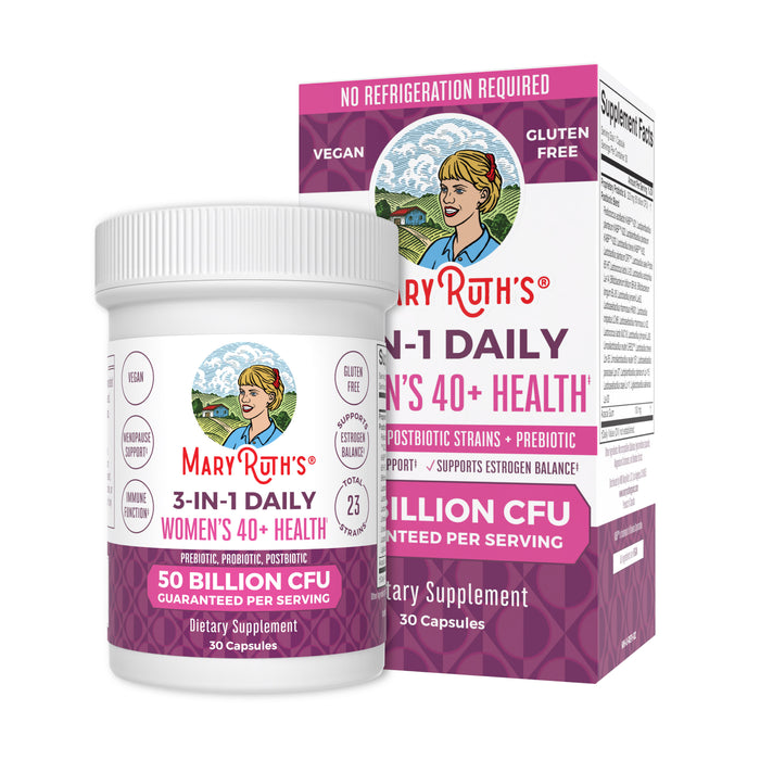 Mary Ruth's 3-in-1 Women's 40+ Daily Health Probiotic - Front view