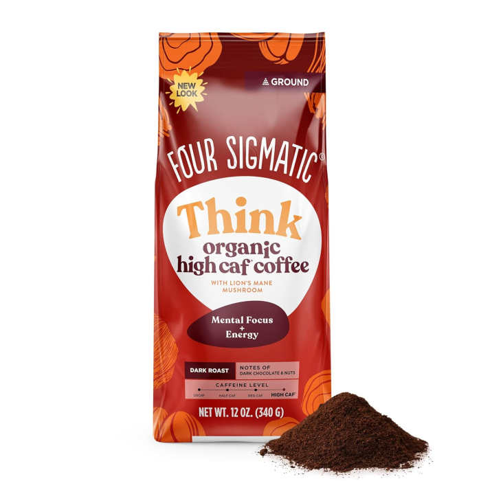 Four Sigmatic Think Organic High Caf Coffee - Front view