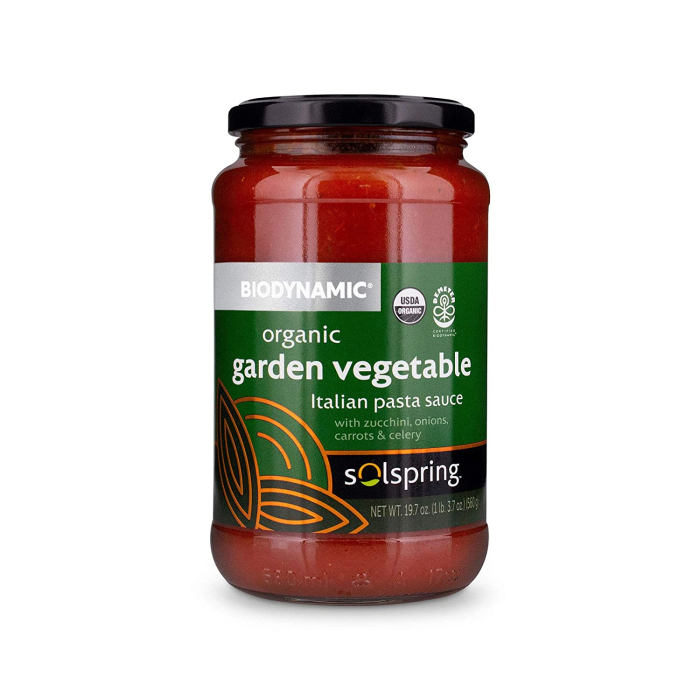 Solspring Biodynamic Organic Garden Vegetable Italian Pasta Sauce