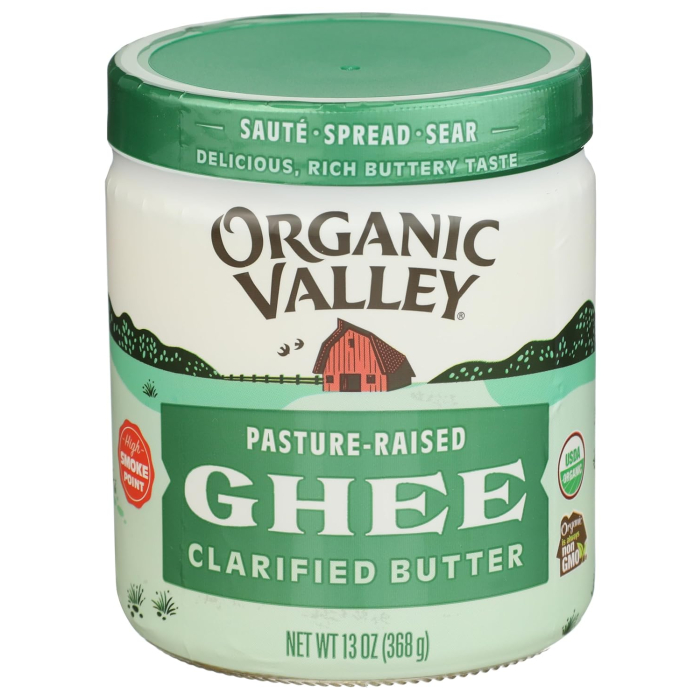 Organic Valley Ghee, Clarified Butter, 13 oz.