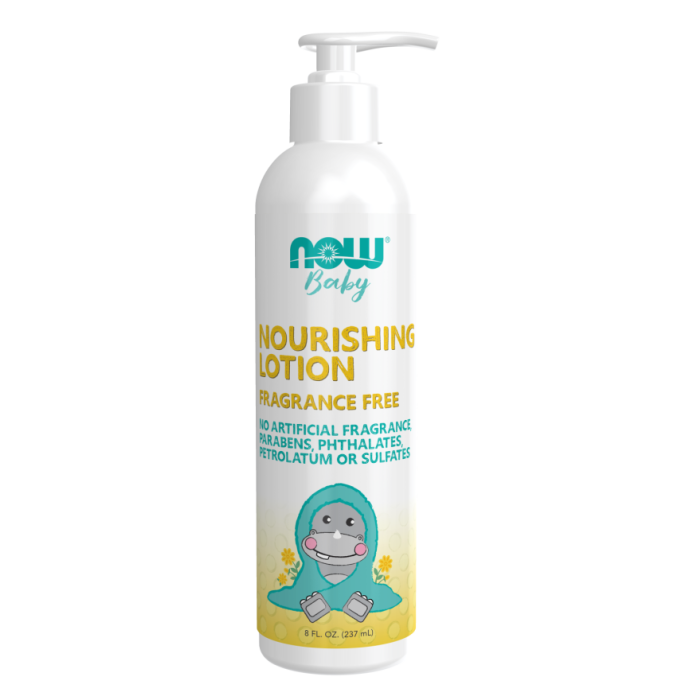 NOW Foods Nourishing Baby Lotion, Fragrance Free - Front view