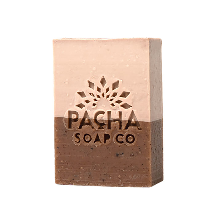 Pacha Soap Co. Coconut & Rice Milk Bar Soap - Front view