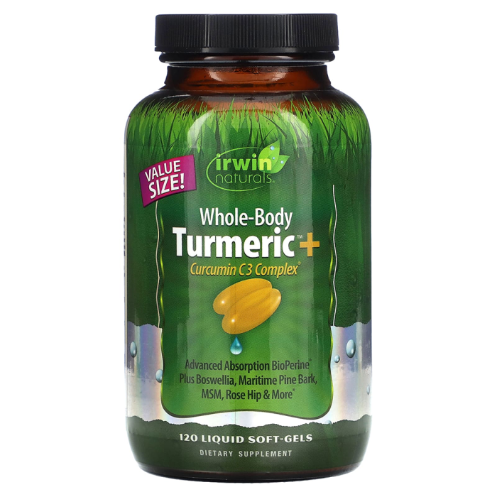 Irwin Naturals Whole-Body Turmeric + Curcumin C3 Complex - Front view