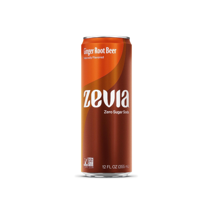 Zevia Cola Zero Calorie Ginger Root Beer - Front view