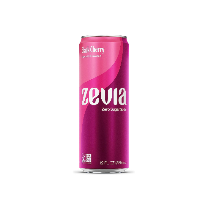 Zevia Zero Calorie Black Cherry - Front view