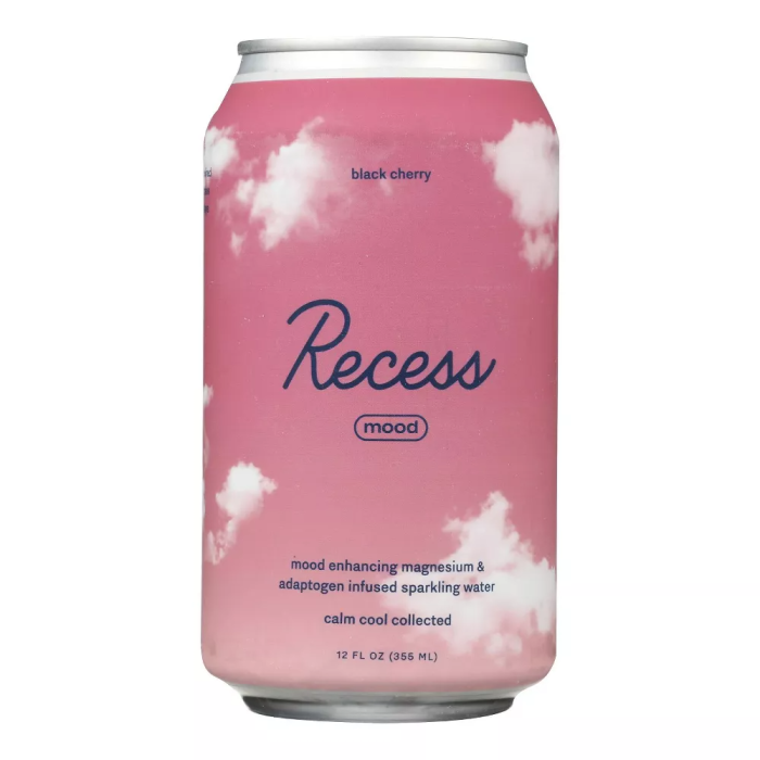 Recess Black Cherry Sparkling Water - Front view