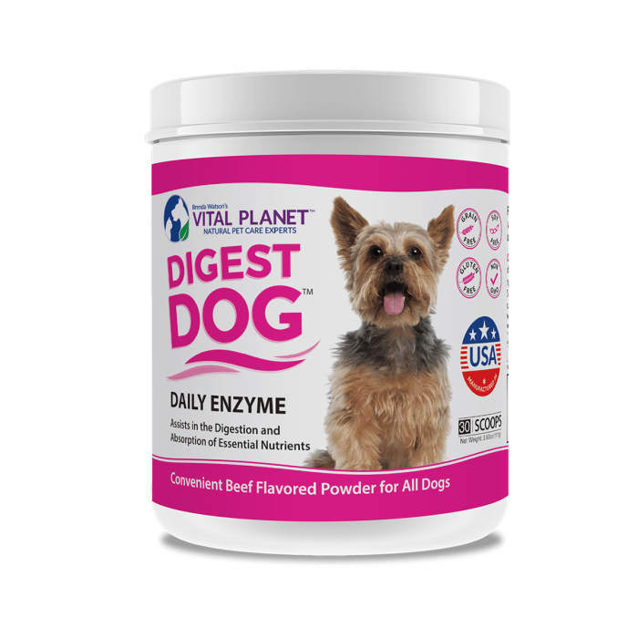 Vital Planet Digest Dog Powder - Front view