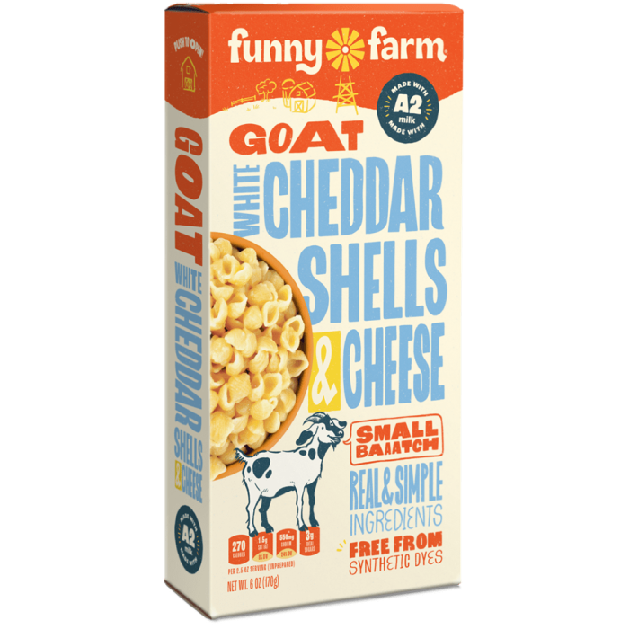 Funny Farm Goat White Cheddar Shells & Cheese - Front view