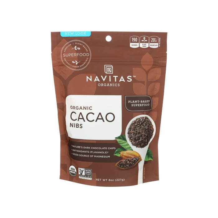 Navitas Naturals Organic Raw Chocolate Cacao Nibs, 8 oz.