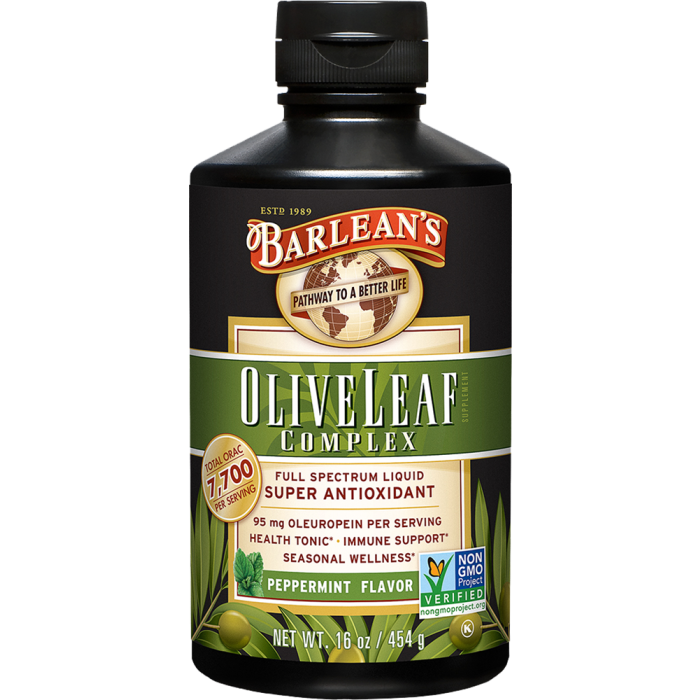 Barlean's Olive Leaf Complex Peppermint, 16 oz. 