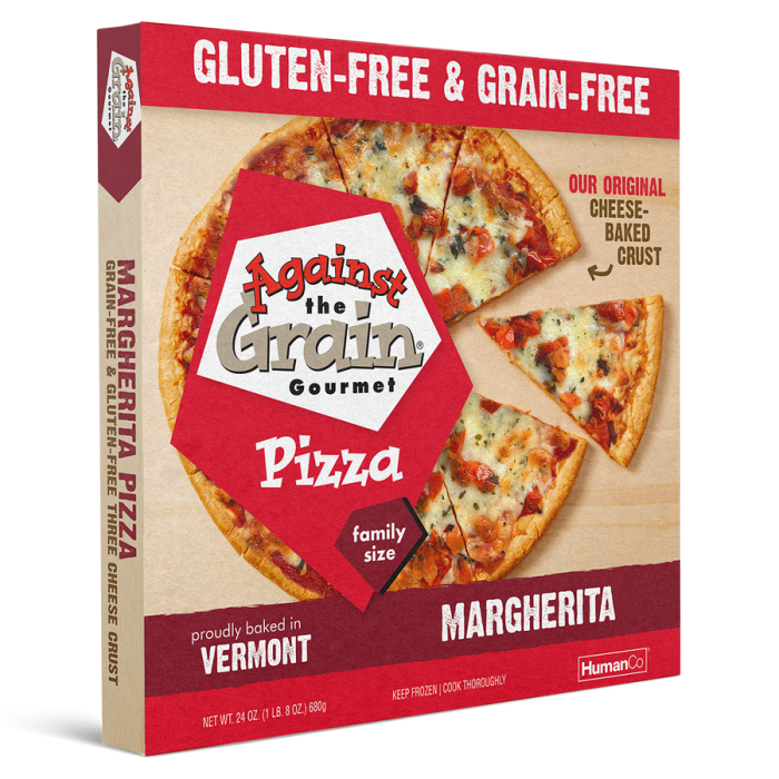 Against the Grain Gourmet Pizza Margherita 12 inch - Front view