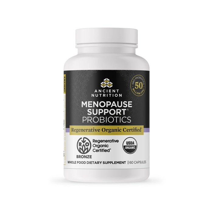 Ancient Nutrition Regenerative Organic Certified Menopause Support Probiotics - Front view