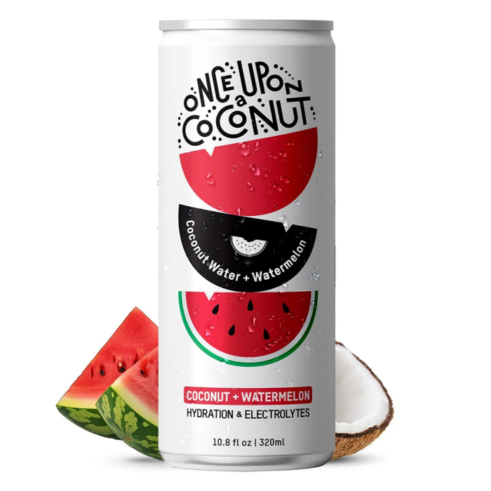 Once Upon a Coconut Premium Coconut Water + Watermelon - Front view