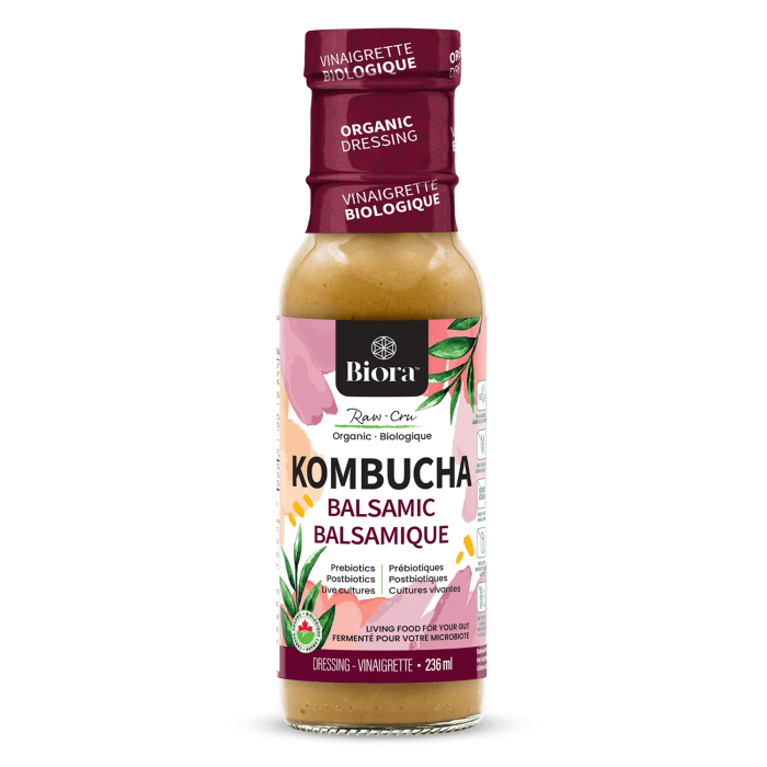 Biora Organic Kombucha Balsamic Dressing - Front view