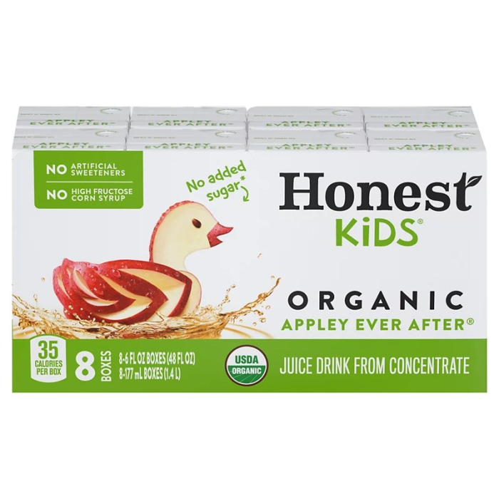 Honest Kids Juice Drink Organic Apple - Front view