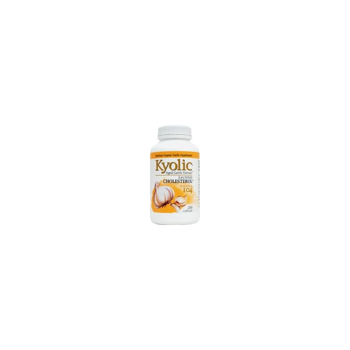 Kyolic Garlic Aged Formula 104 With Lecithin, 200 Capsules