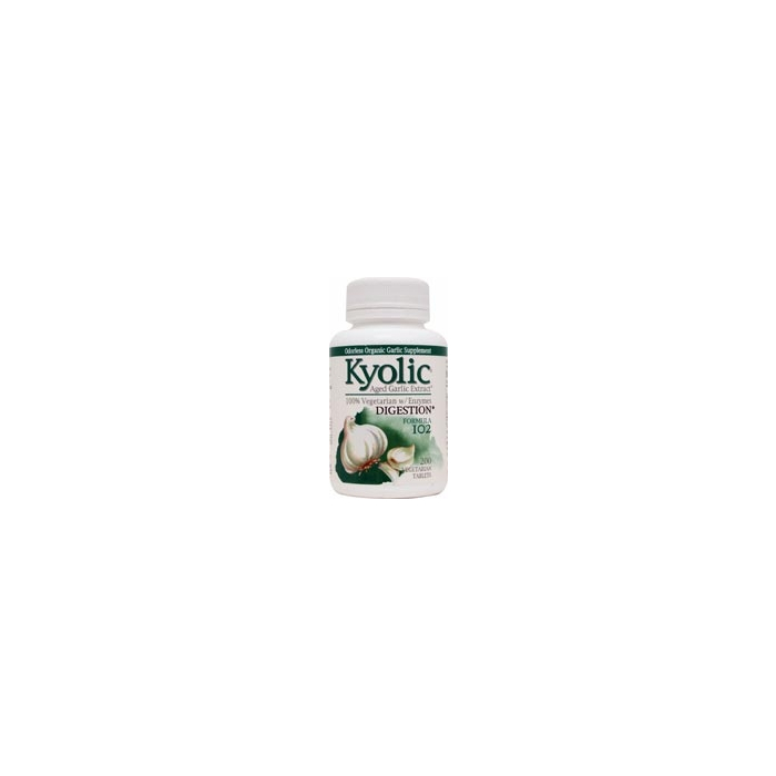 Kyolic Formula 102 Aged Garlic with Enzymes 200 tabs