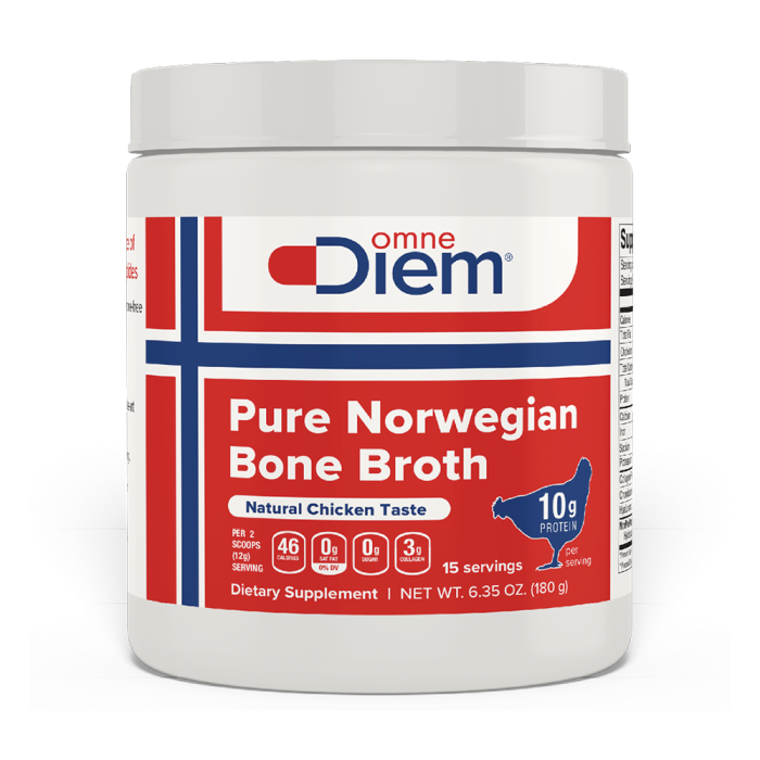 Omne Diem Pure Norwegian Poultry Bone Broth - Front view