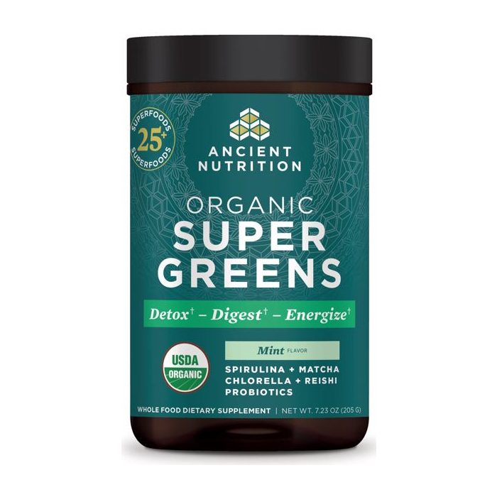 Ancient Nutrition Organic Supergreens Mint - Main