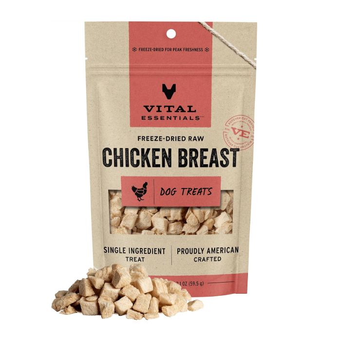 Vital Essentials Freeze Dried Dog Treats, Chicken Breast - Main