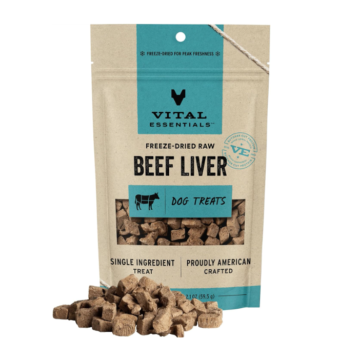 Vital Essentials Freeze-Dried Beef Liver Dog Treats - Main