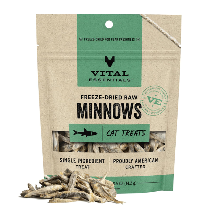 Vital Essentials Freeze Dried Raw Minnows Cat Treat - Main