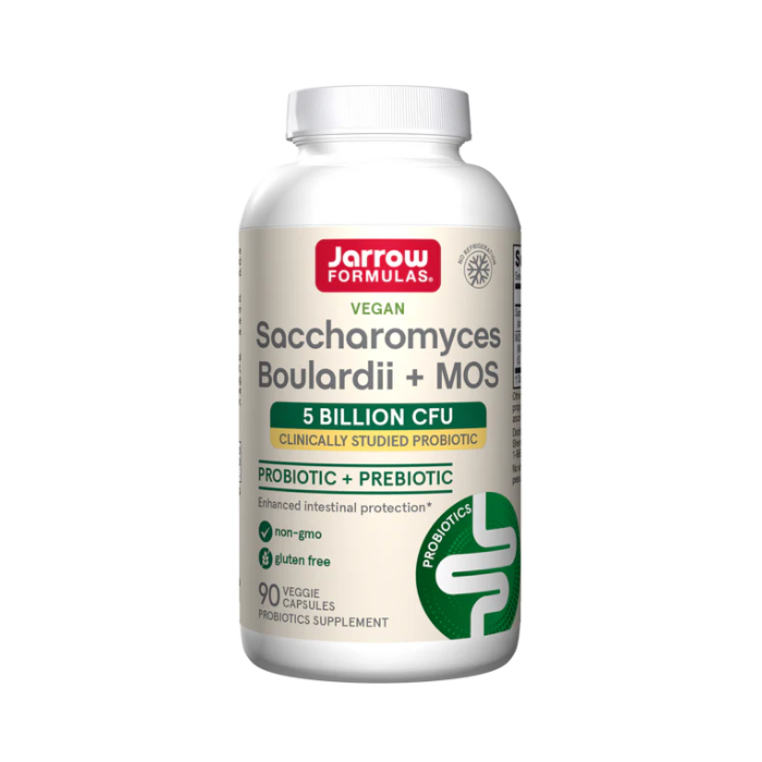 Jarrow Saccharomyces Boulardii + MOS, 90 capsules